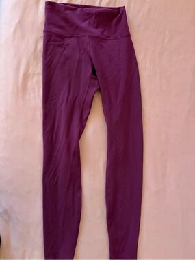 Lululemon High Waist Wunder train burgundy legging